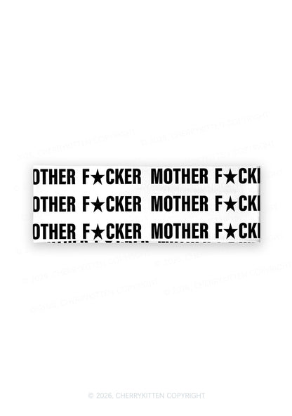 Mother Fxxker Y2K Print Headband Cherrykitten