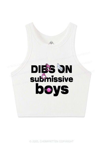 Dibs On S Boys Y2K Crop Tank Top Cherrykitten
