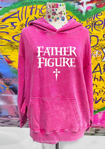 Halloween Father Figure Y2K Washed Hoodie Cherrykitten