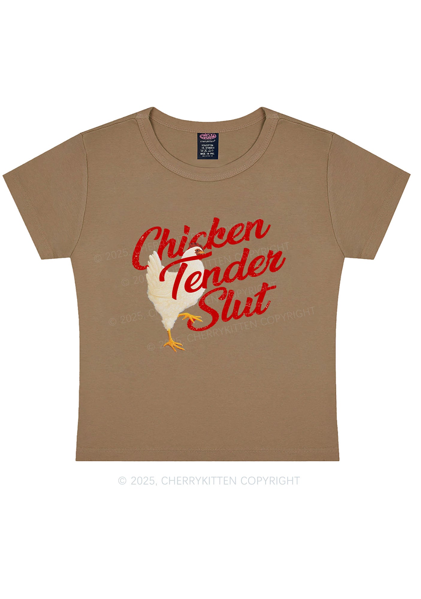 Chicken Tender Slxt Y2K Baby Tee Cherrykitten