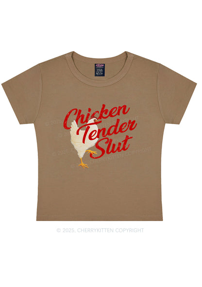 Chicken Tender Slxt Y2K Baby Tee Cherrykitten