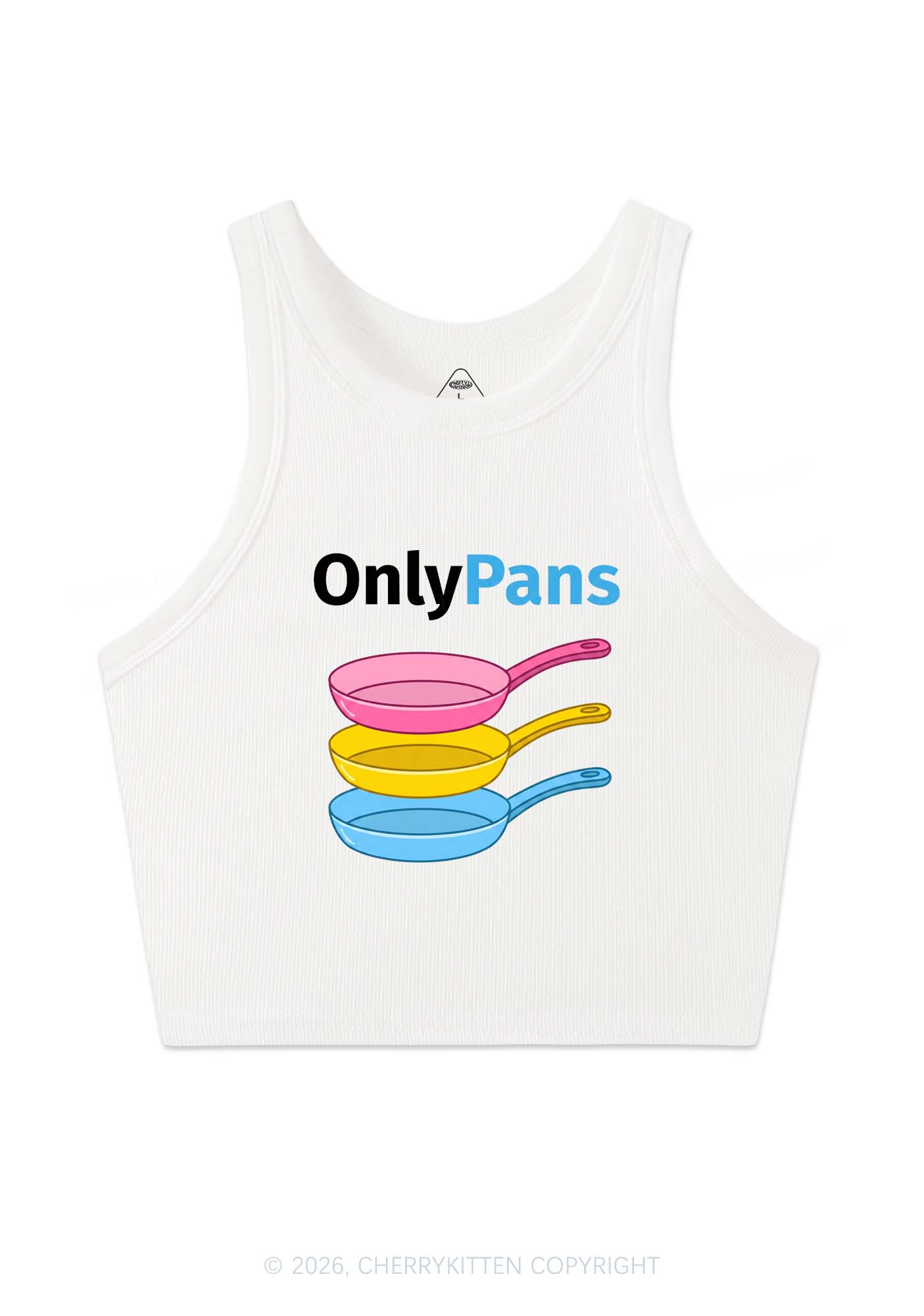 Only Pans Pride Y2K Crop Tank Top Cherrykitten