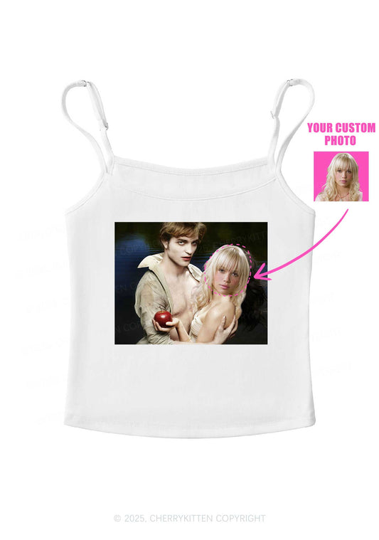 Custom Vampire Lover Photo Y2K Spaghetti Strap Cami Cherrykitten