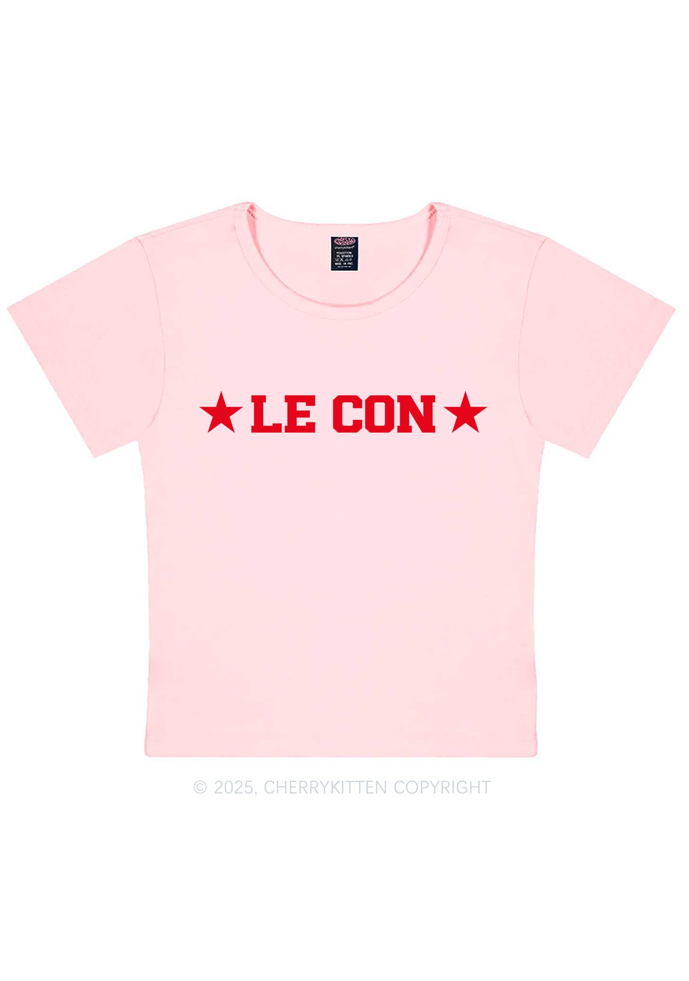 Le Con Y2K Baby Tee Cherrykitten
