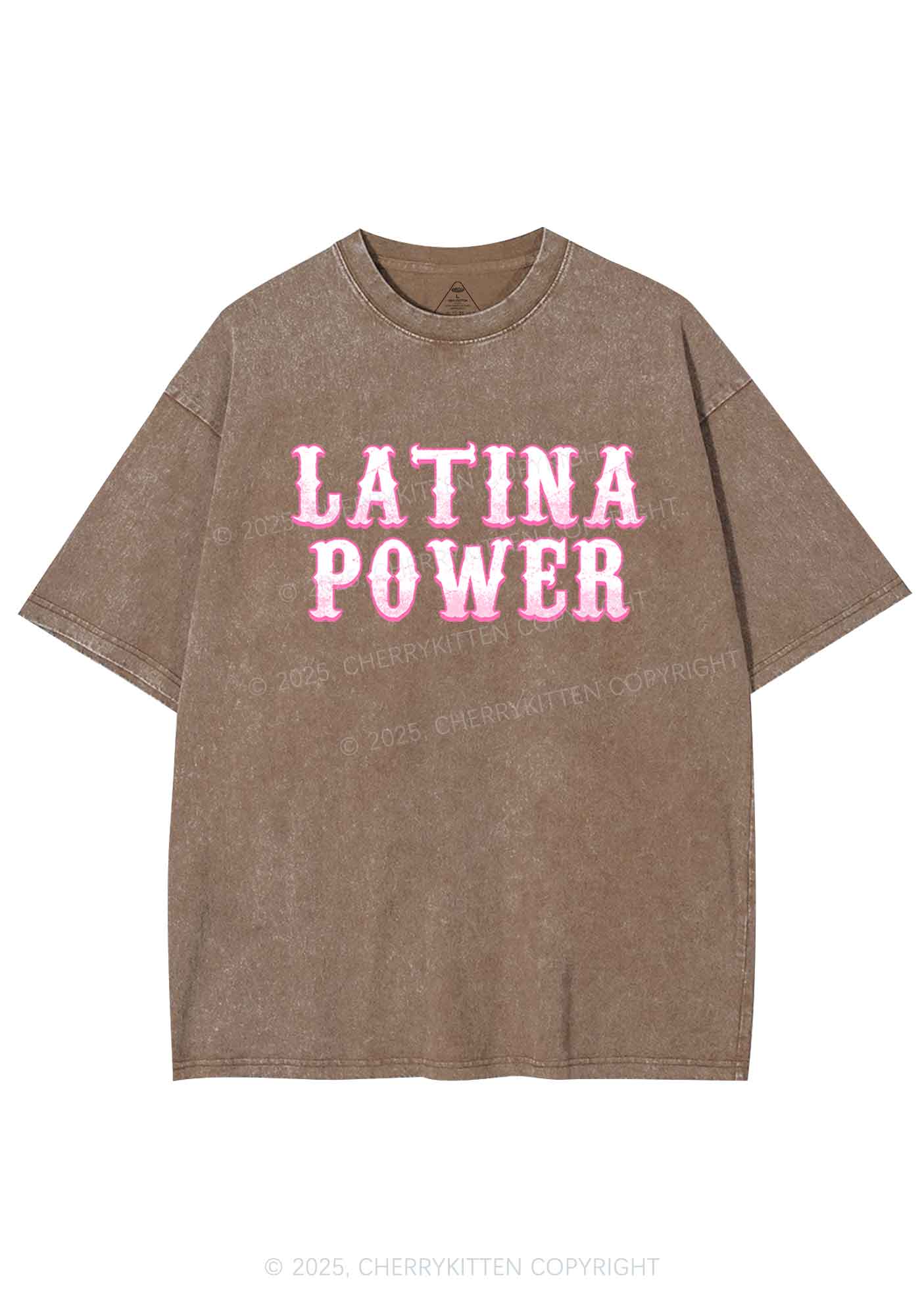 Latina Power Y2K Washed Tee Cherrykitten