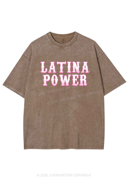 Latina Power Y2K Washed Tee Cherrykitten