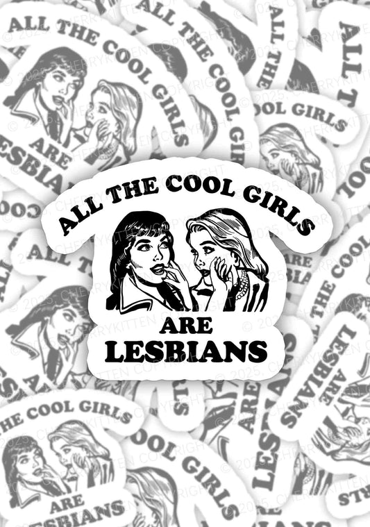 Cool Girls Lesbians Pride 1Pc Y2K Sticker Cherrykitten