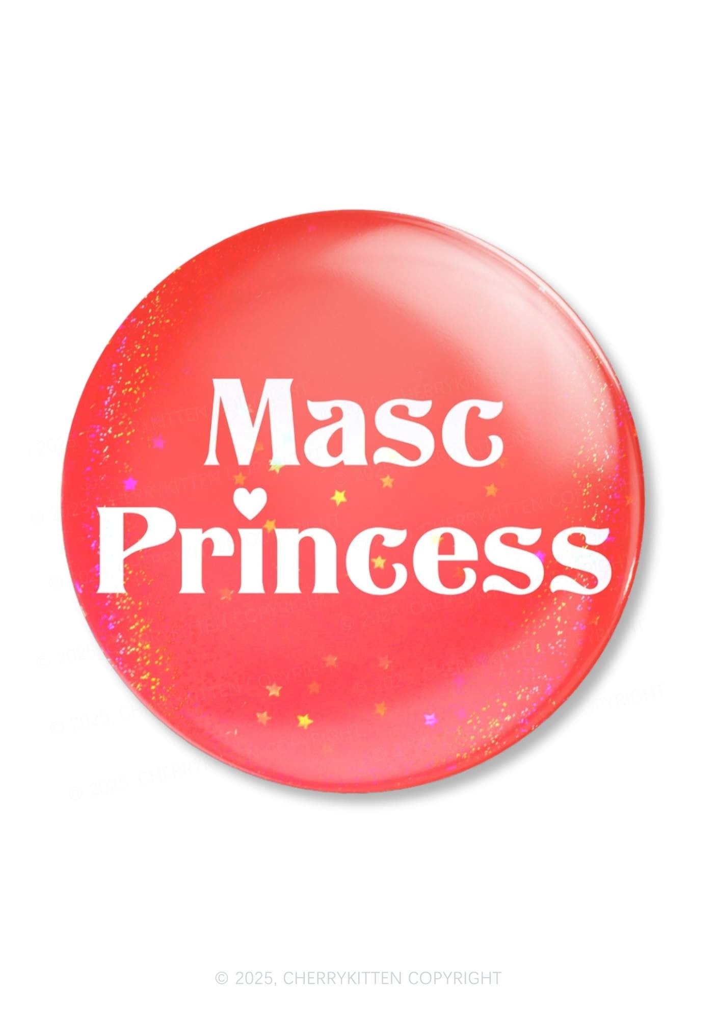 Masc Princess Pride 1Pc Y2K Pin Badge Cherrykitten