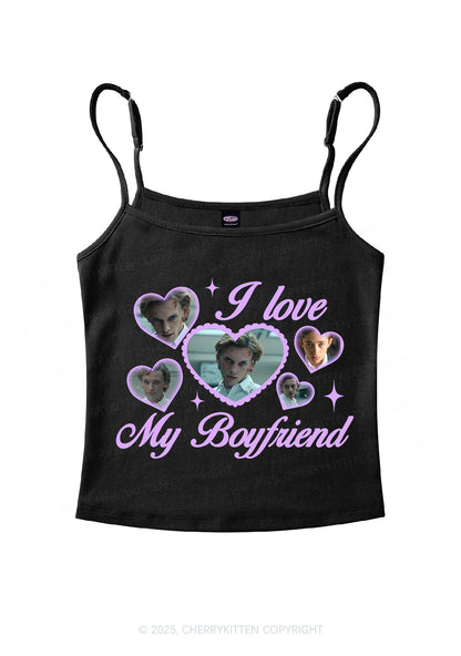 Love My Boyfriend Number One Y2K Spaghetti Strap Cami Cherrykitten