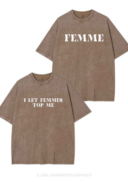 I Let Femmes Top Me Y2K Valentine's Day Washed Tee Cherrykitten