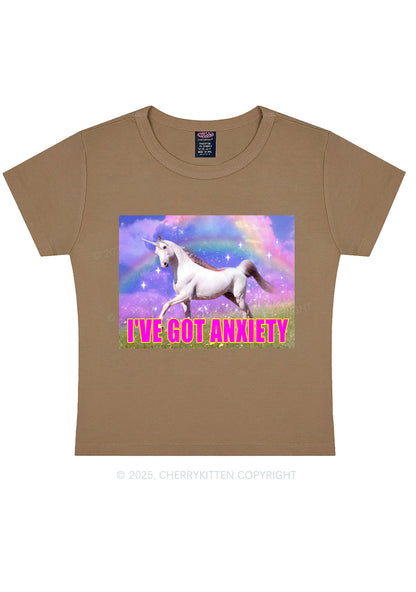 I've Got Anxiety Y2K Baby Tee Cherrykitten