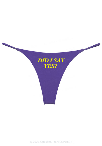 Did I Say Yes Y2K Bikini String Thong Cherrykitten