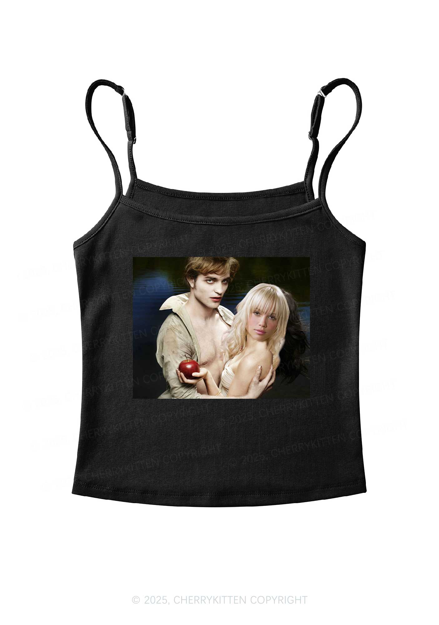 Custom Vampire Lover Photo Y2K Spaghetti Strap Cami Cherrykitten