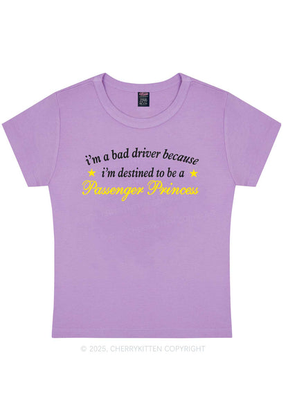 Destined To Be Passenger Princess Y2K Baby Tee Cherrykitten