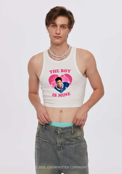 The Boy Is Mine HR Y2K Crop Tank Top Cherrykitten