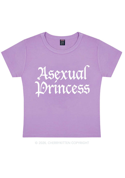 Asexual Princess Pride Y2K Baby Tee Cherrykitten