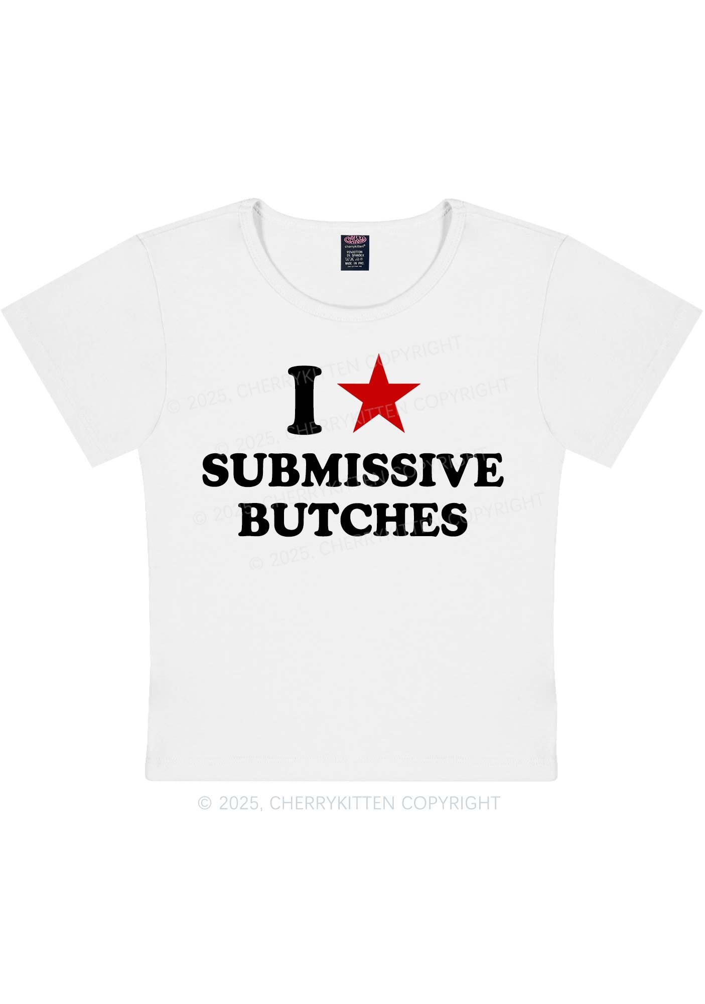 I Love S Butches Y2K Baby Tee Cherrykitten