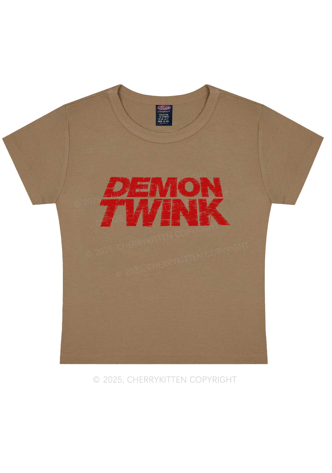 Demon Twink Pride Y2K Baby Tee Cherrykitten