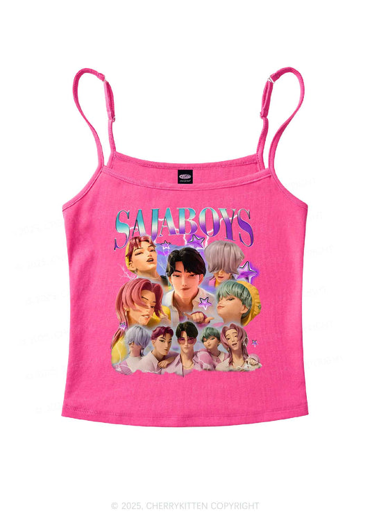 Kpop Boys Y2K Spaghetti Strap Cami Cherrykitten