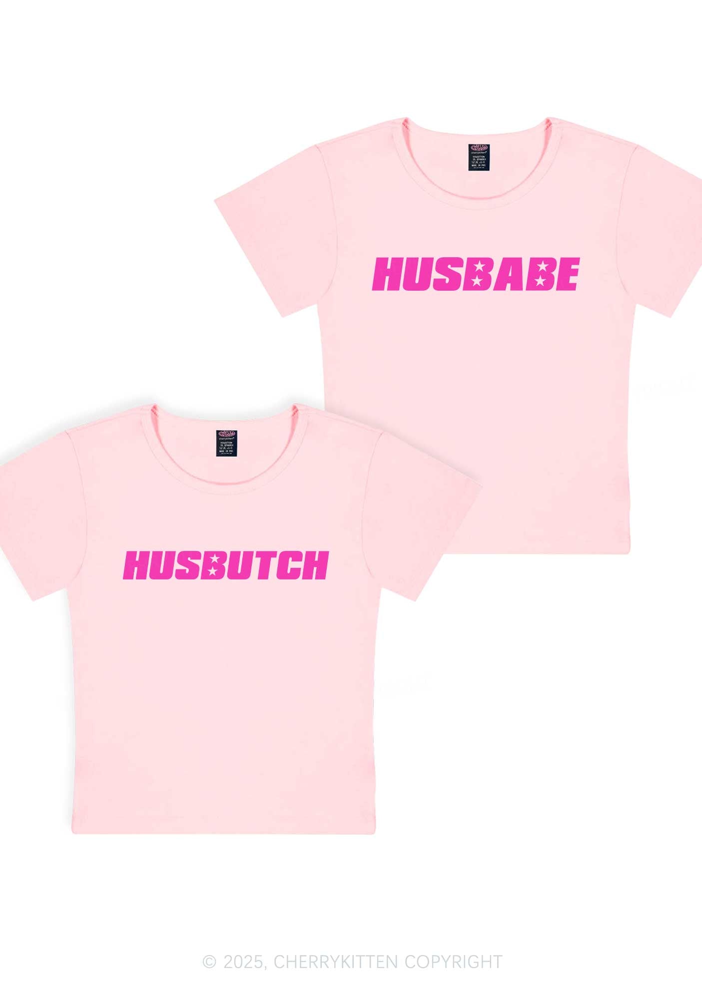 Husbabe Husbutch Y2K Valentine's Day Baby Tee Cherrykitten