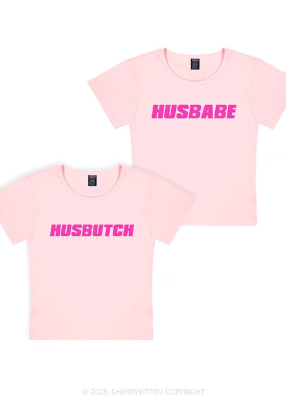 Husbabe Husbutch Y2K Valentine's Day Baby Tee Cherrykitten