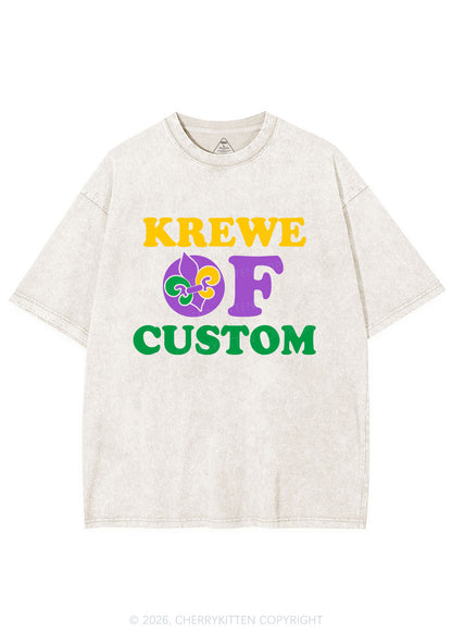 Krewe Of Custom Y2K Shirts Washed Tee Cherrykitten