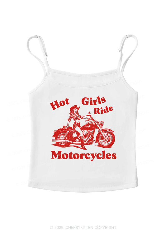 Hot Girls Ride Motorcycles Y2K Spaghetti Strap Cami Cherrykitten