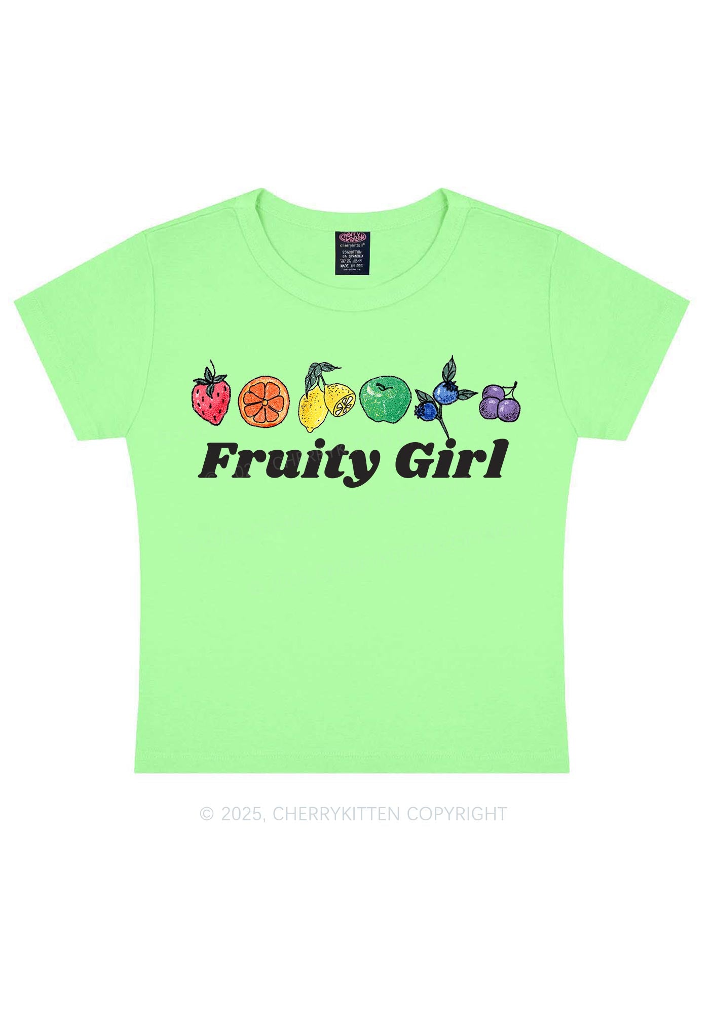 Fruity Girl Y2K Baby Tee Cherrykitten