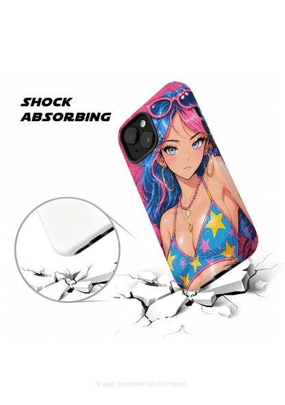 Cool Manga Girl Y2K Phone Case Cherrykitten