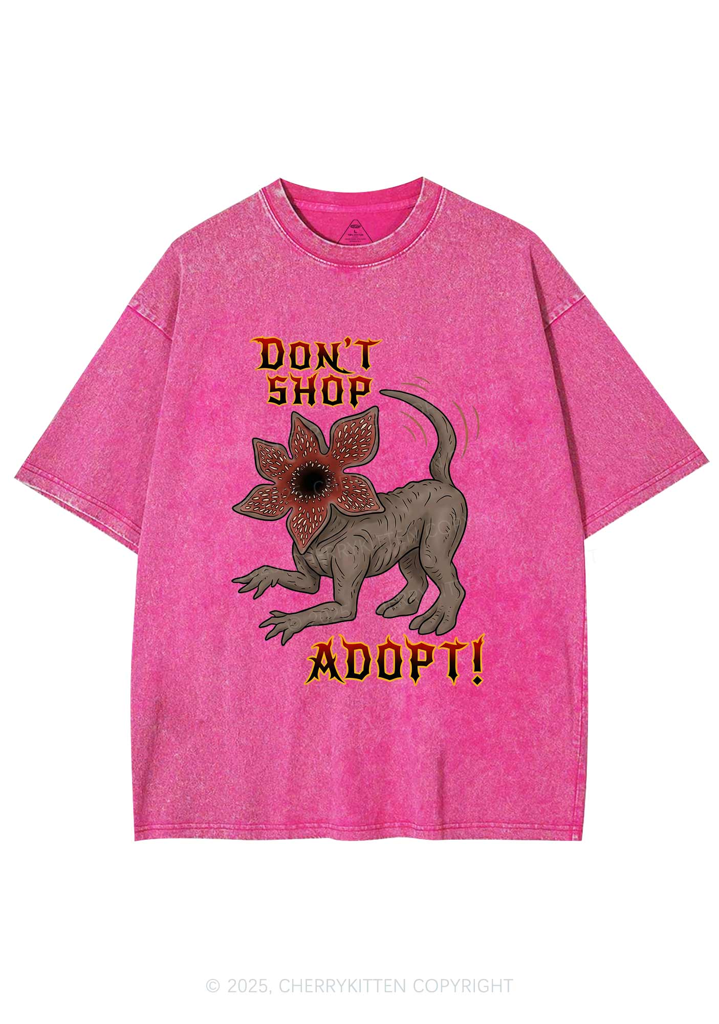 Dont Shop Adopt Y2K Shirts Washed Tee Cherrykitten