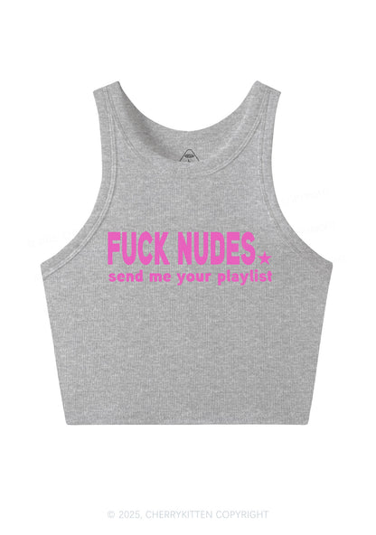 Fxxk Nxdes Y2K Crop Tank Top Cherrykitten