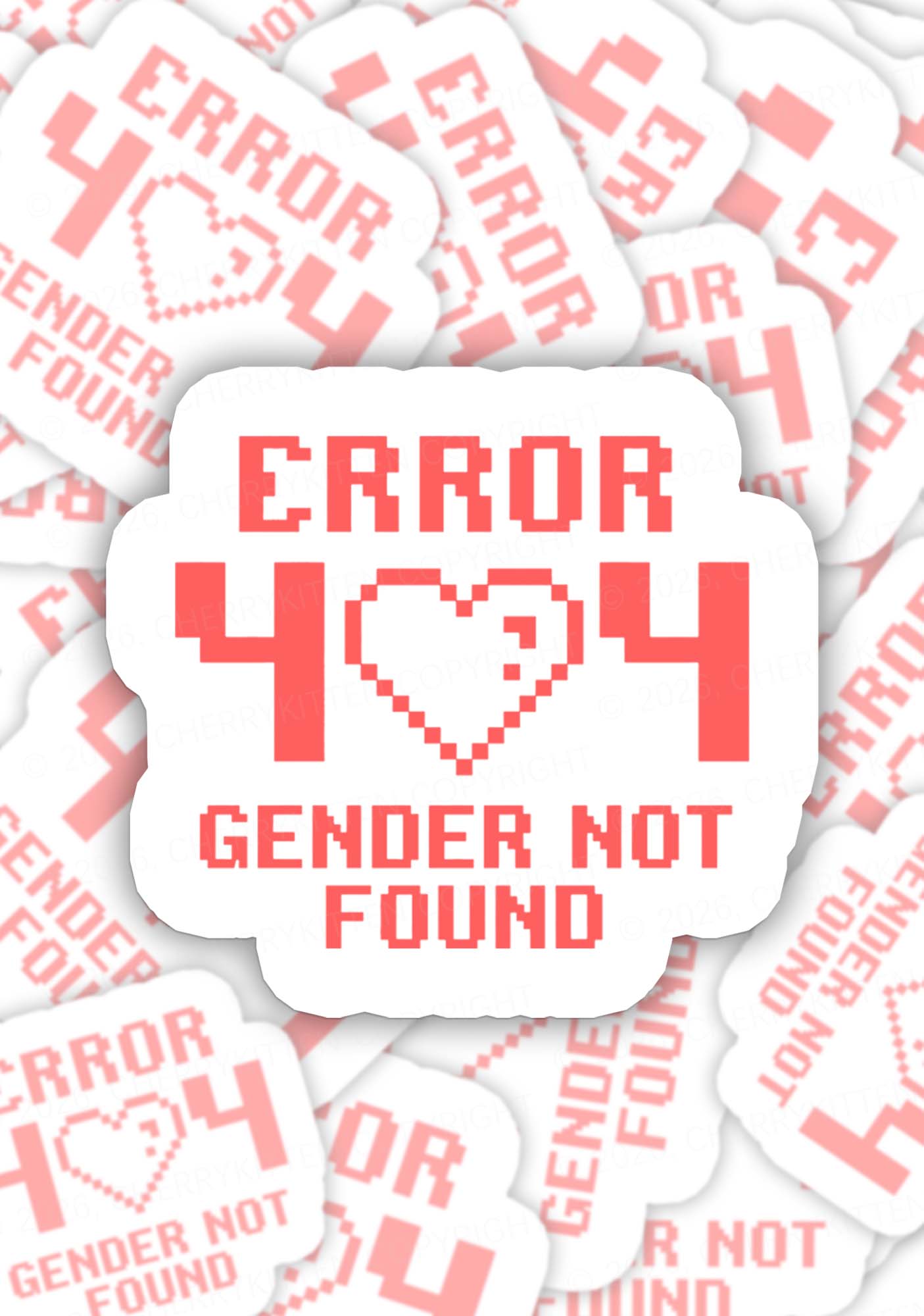 Gender Not Found Pride 1pc Y2K Sticker Cherrykitten