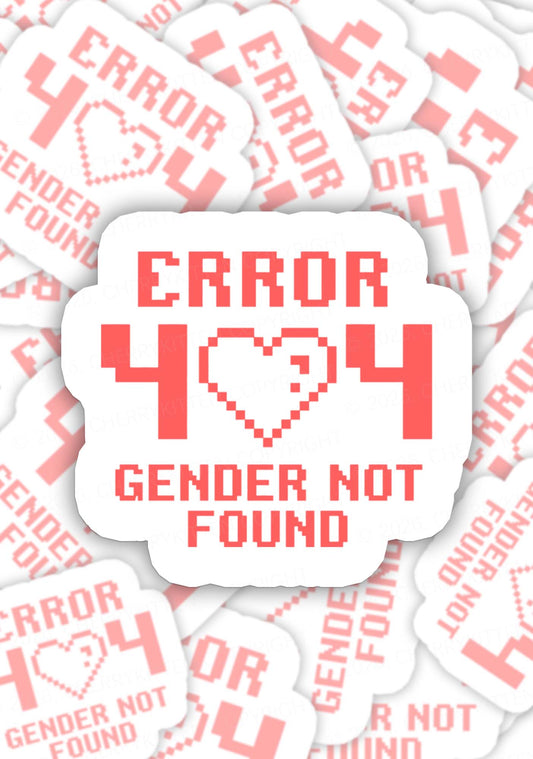 Gender Not Found Pride 1pc Y2K Sticker Cherrykitten