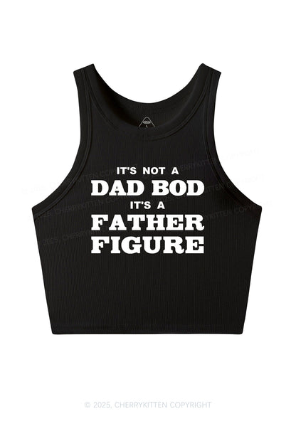 Dad Bod Father Figure Y2K Crop Tank Top Cherrykitten