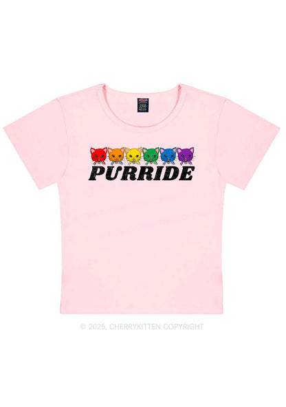 Purride Cat Pride Y2K Baby Tee Cherrykitten