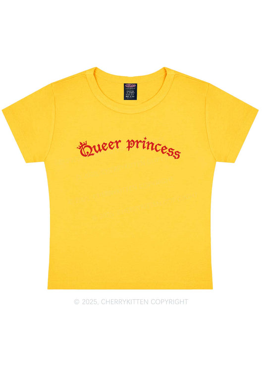Gothic Queer Princess Pride Y2K Baby Tee Cherrykitten