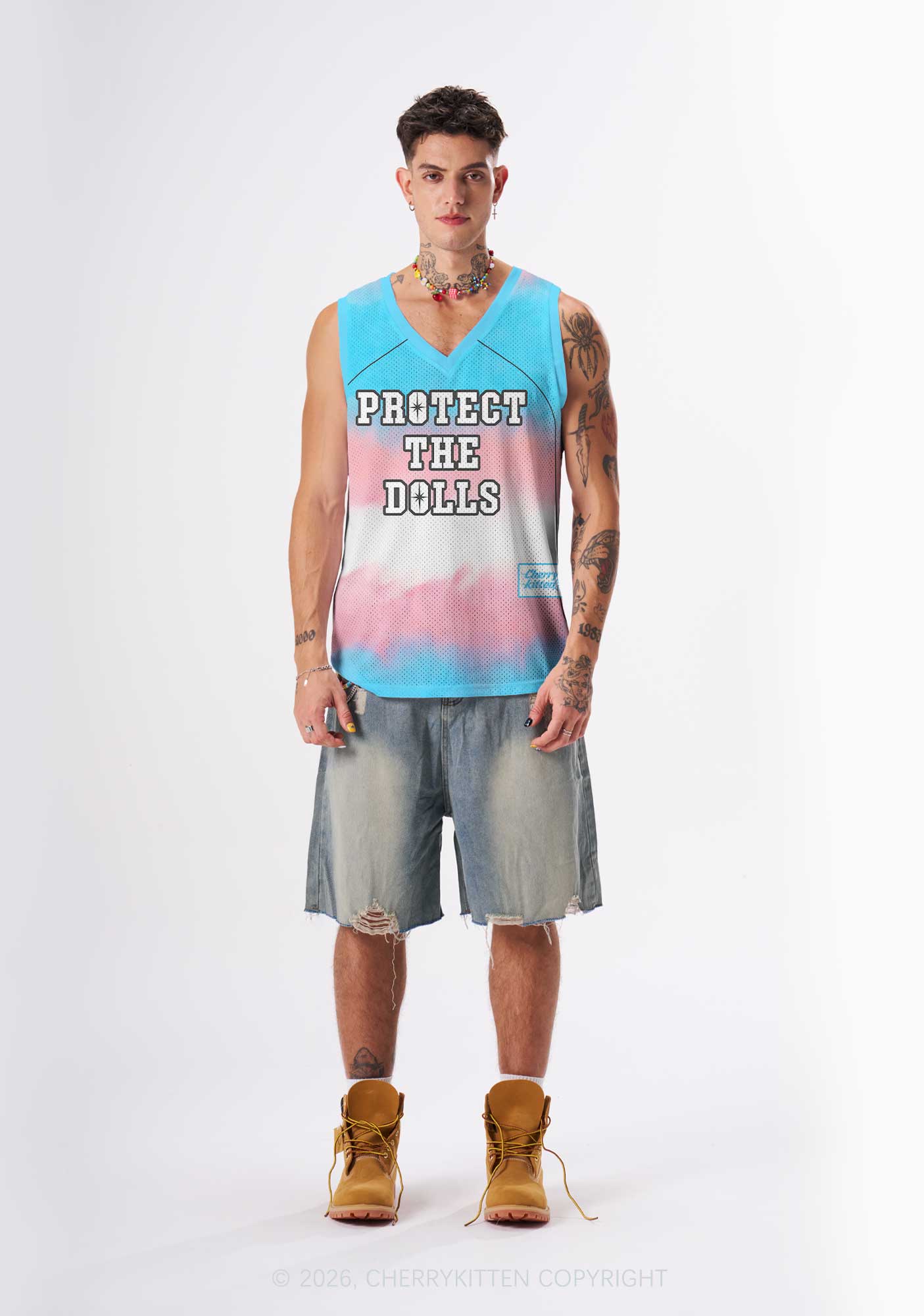 Trans Protect The Dolls Pride Y2K Sport Jersey Tank Cherrykitten