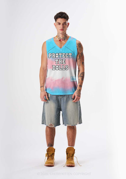 Trans Protect The Dolls Pride Y2K Sport Jersey Tank Cherrykitten