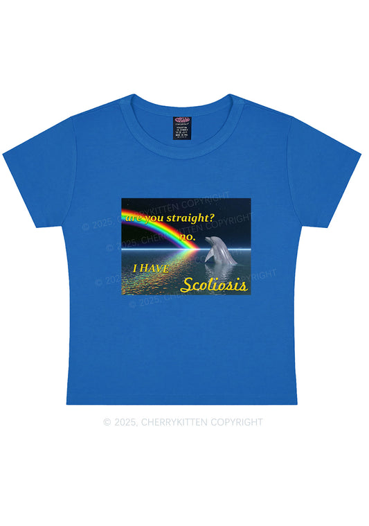 I Have Scoliosis Pride Y2K Baby Tee Cherrykitten