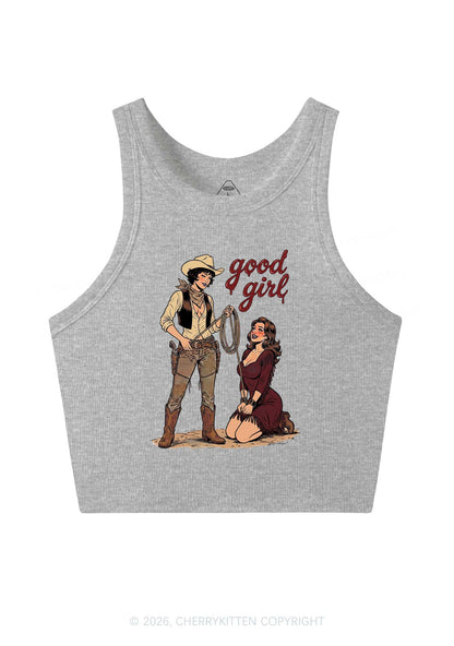 Good Girl Western Cowgirls Pride Y2K Crop Tank Top Cherrykitten