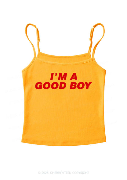 Im A Good Boy Y2K Spaghetti Strap Cami Cherrykitten
