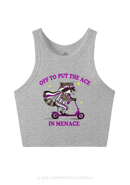 Put The Ace In Menace Pride Y2K Crop Tank Top Cherrykitten