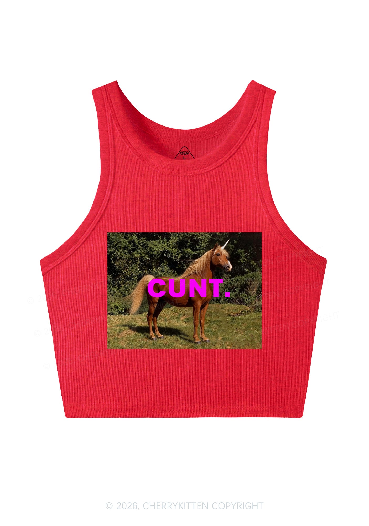 Custom Photo Cxxt Y2K Crop Tank Top Cherrykitten