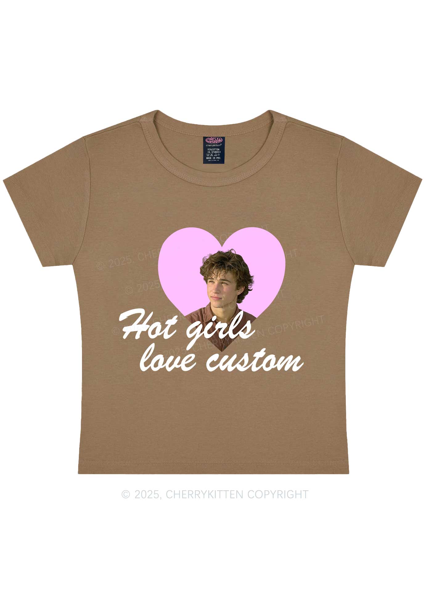 Hot Girl Custom Love Y2K Baby Tee Cherrykitten