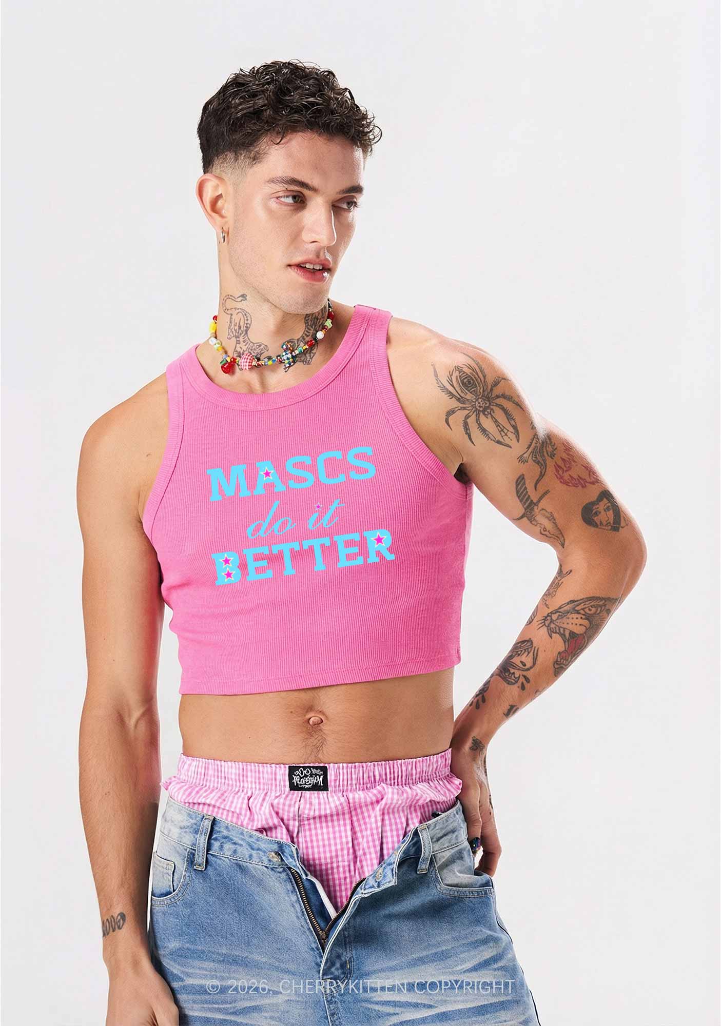 Mascs Do It Better Pride Y2K Crop Tank Top Cherrykitten