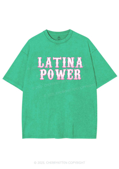 Latina Power Y2K Washed Tee Cherrykitten