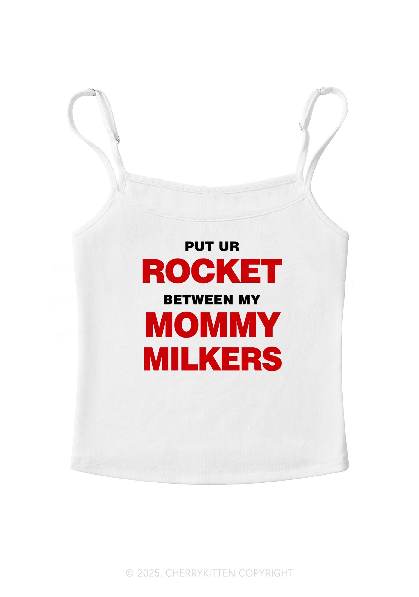 Rocket Mommy Milkers Y2K Spaghetti Strap Cami Cherrykitten