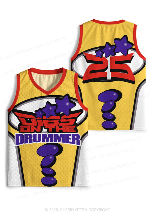 Custom Dibs On The Drummer Y2K Sport Jersey Tank Cherrykitten