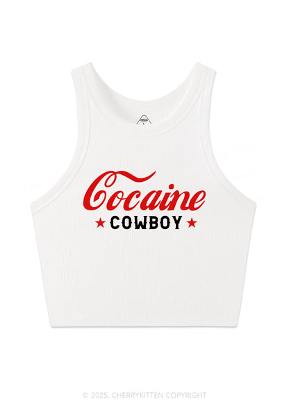 Cola Cowboy Y2K Crop Tank Top Cherrykitten