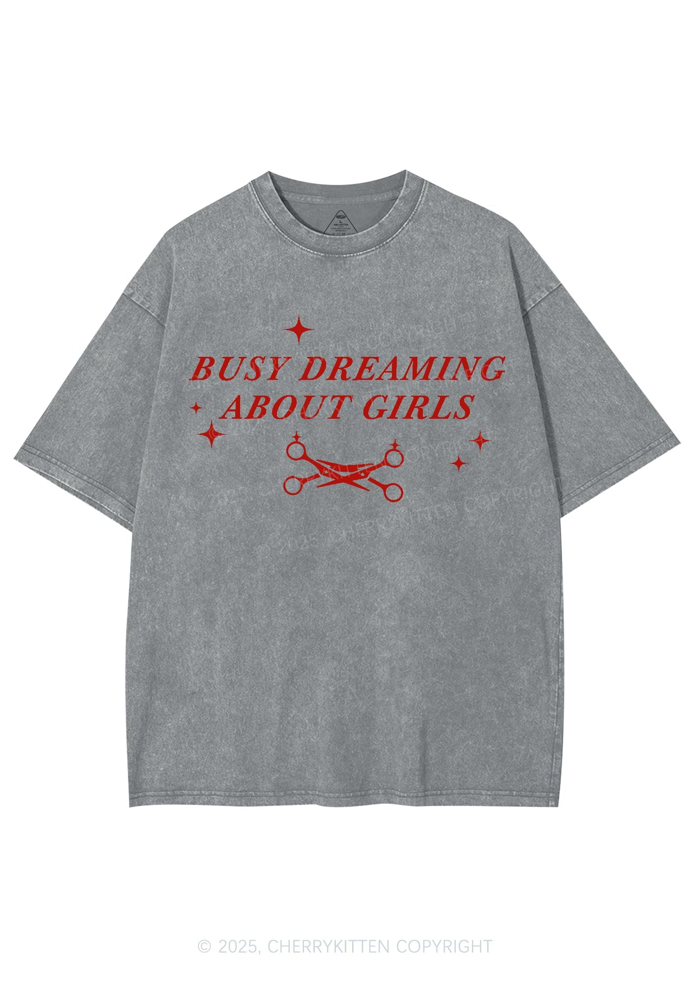 Busy Dreaming About Girls Pride Y2K Shirts Washed Tee Cherrykitten